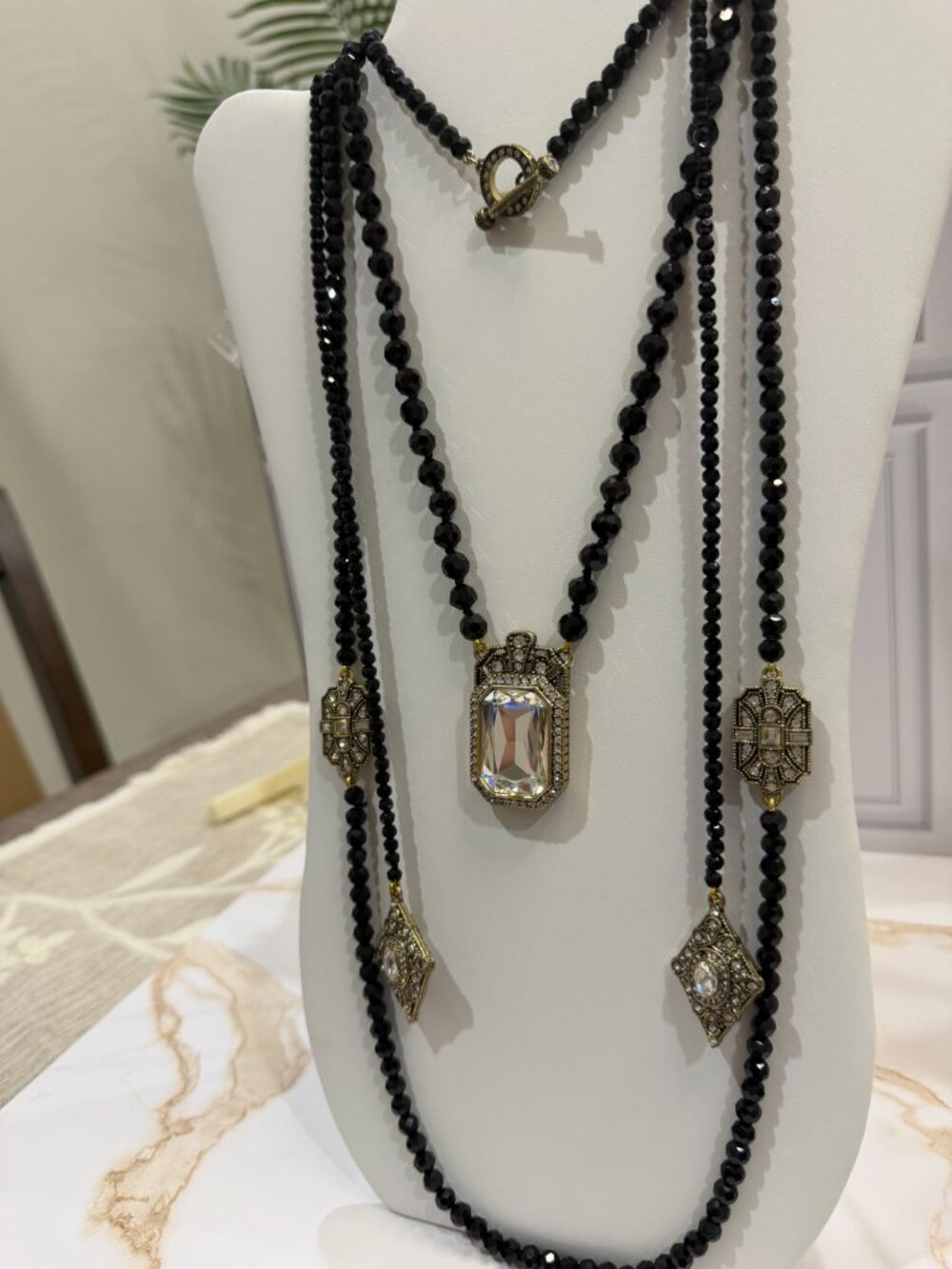 Heidi Daus The Deco Trilogy 3 Pc Necklace Set EUC - Picture 5 of 15